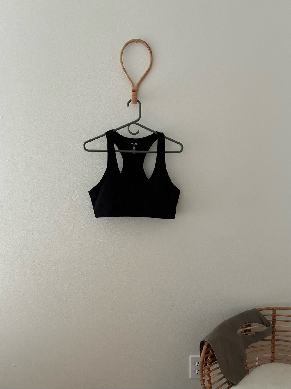 MATE the Label Sports Bras in Black and Grey